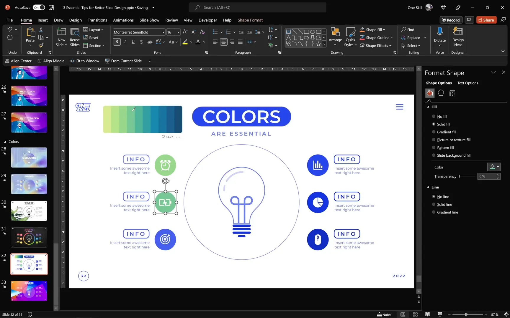 Using eyedropper tool to pick colors from a screenshot palette