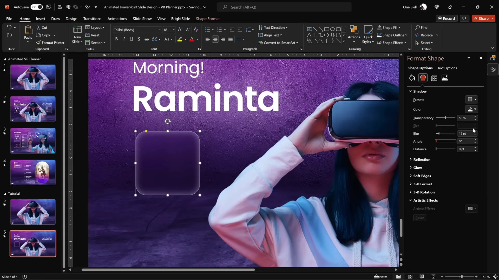 Rounded rectangle widget filled with blurred background and frosty shadow effect