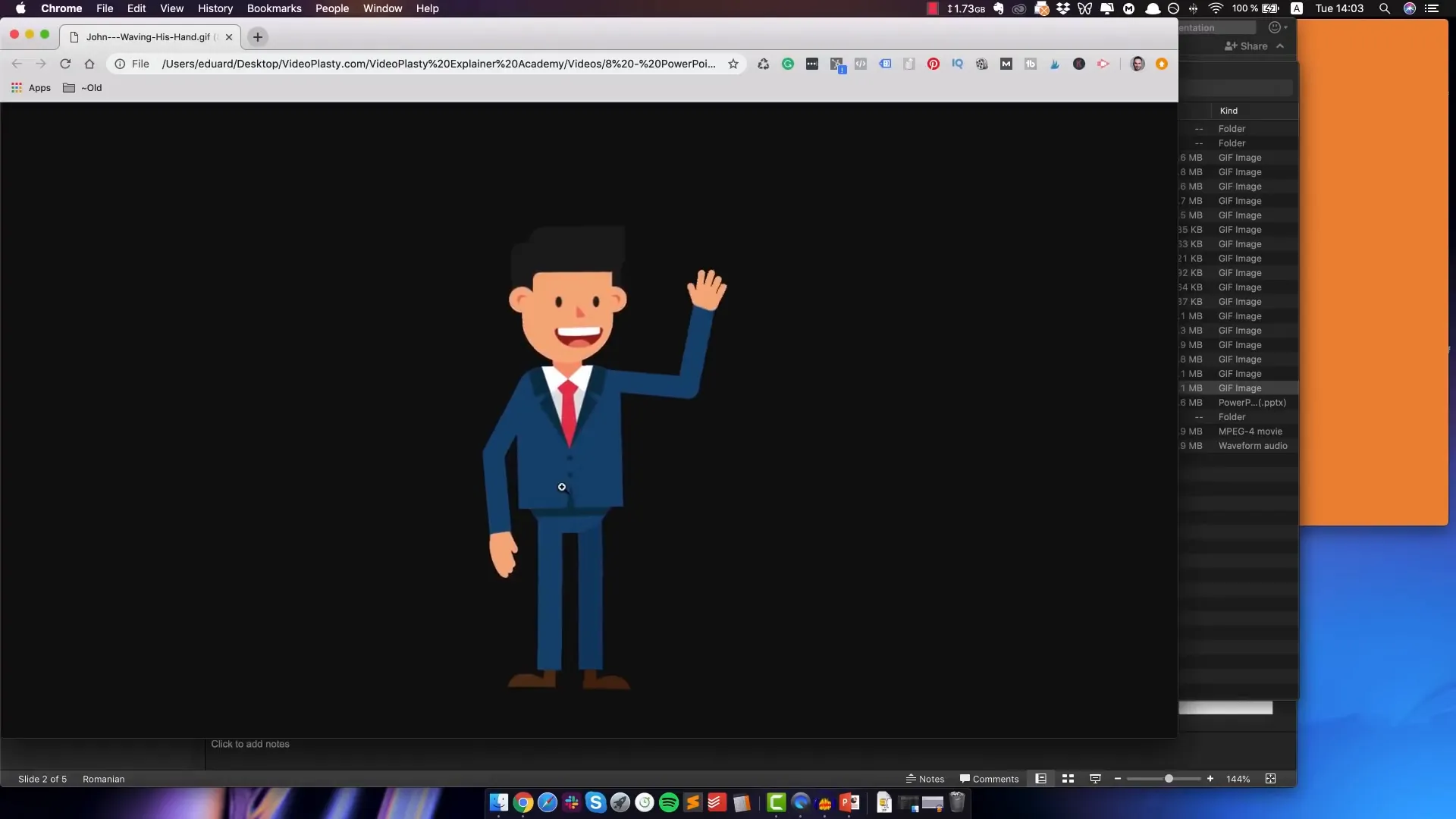 Examples of animated GIFs with transparent backgrounds