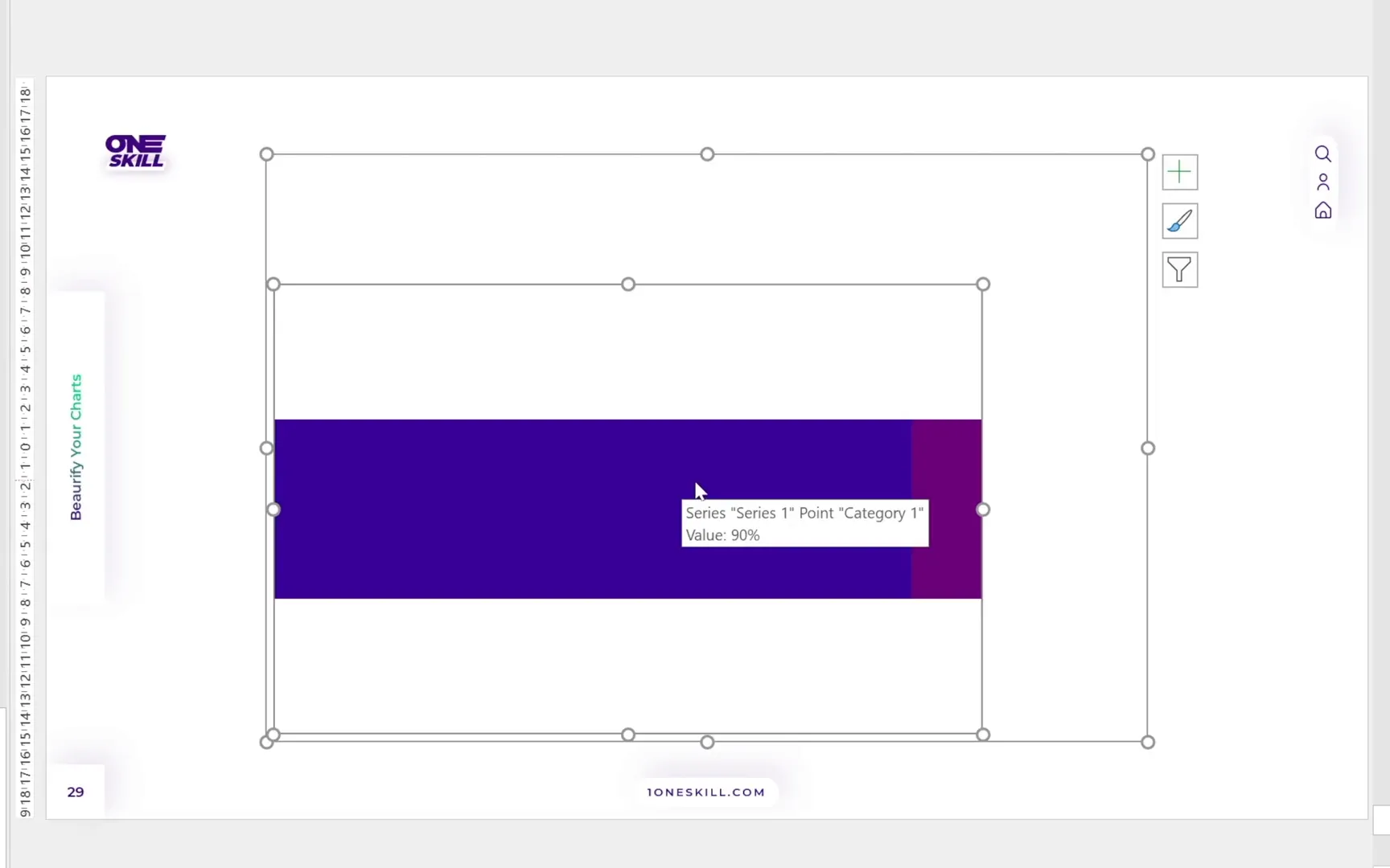 Aligning plot area to chart area for better resizing control