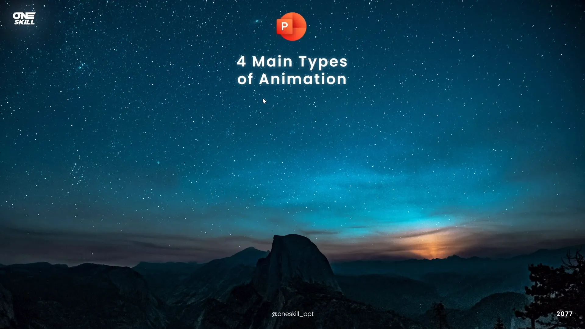 Four main types of PowerPoint animations overview