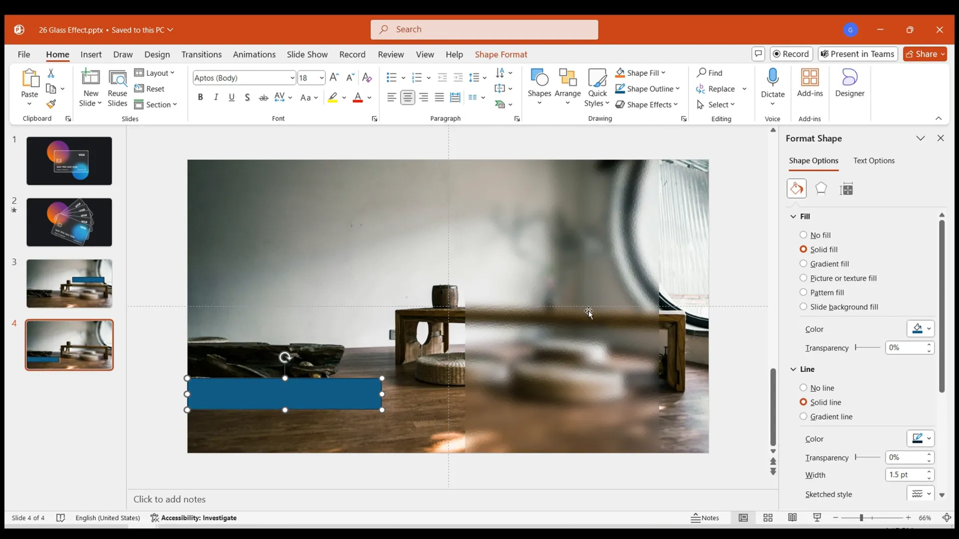 Inserting rectangle to crop image for door effect