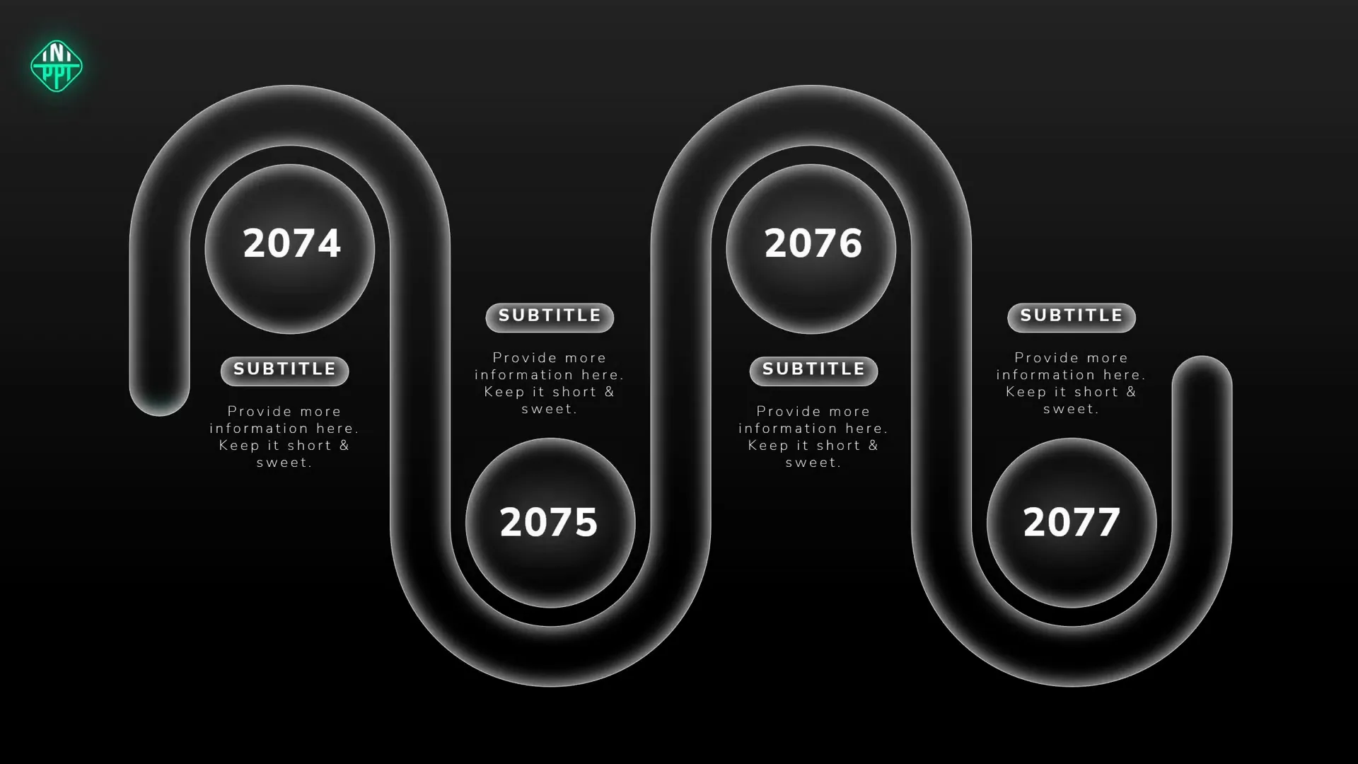 InterstellarPPT tutorial animated timeline slide