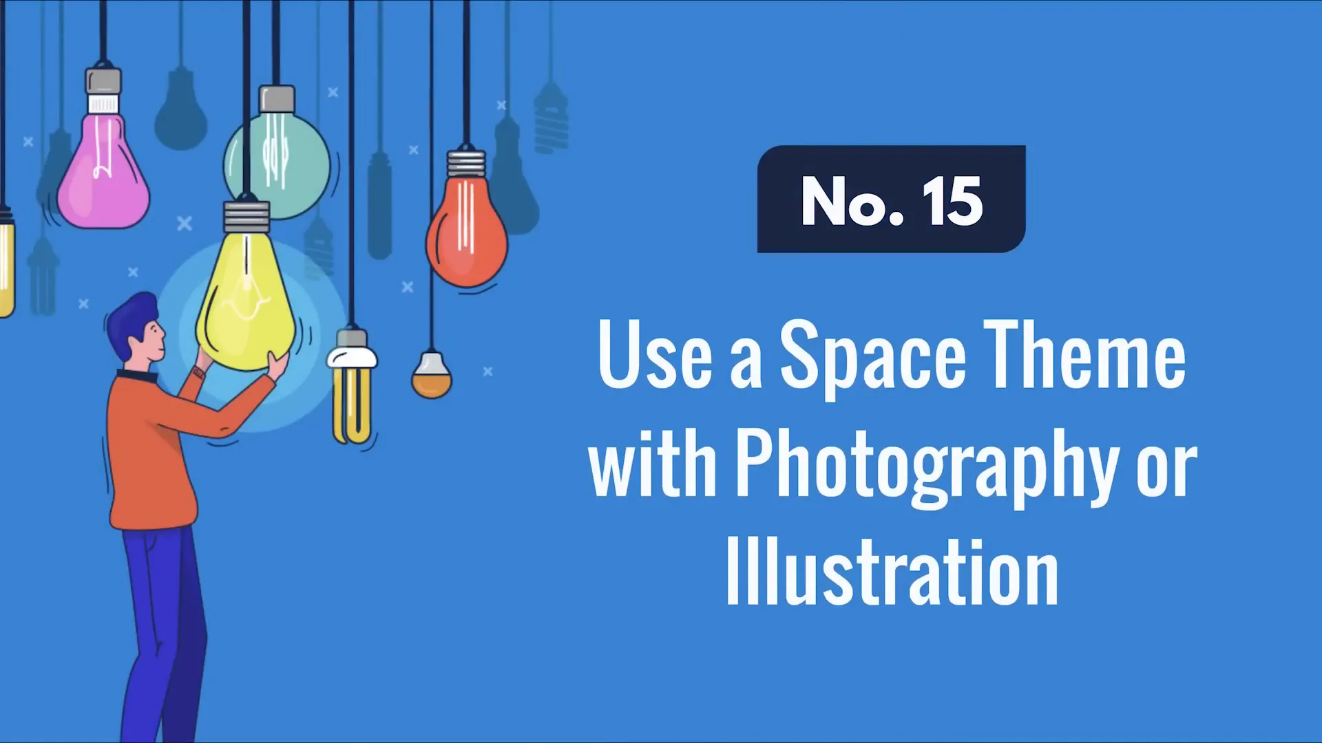 Space-themed presentation background with galaxy imagery