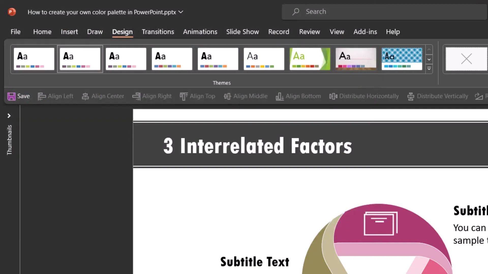 Saving current theme in PowerPoint with custom color palette