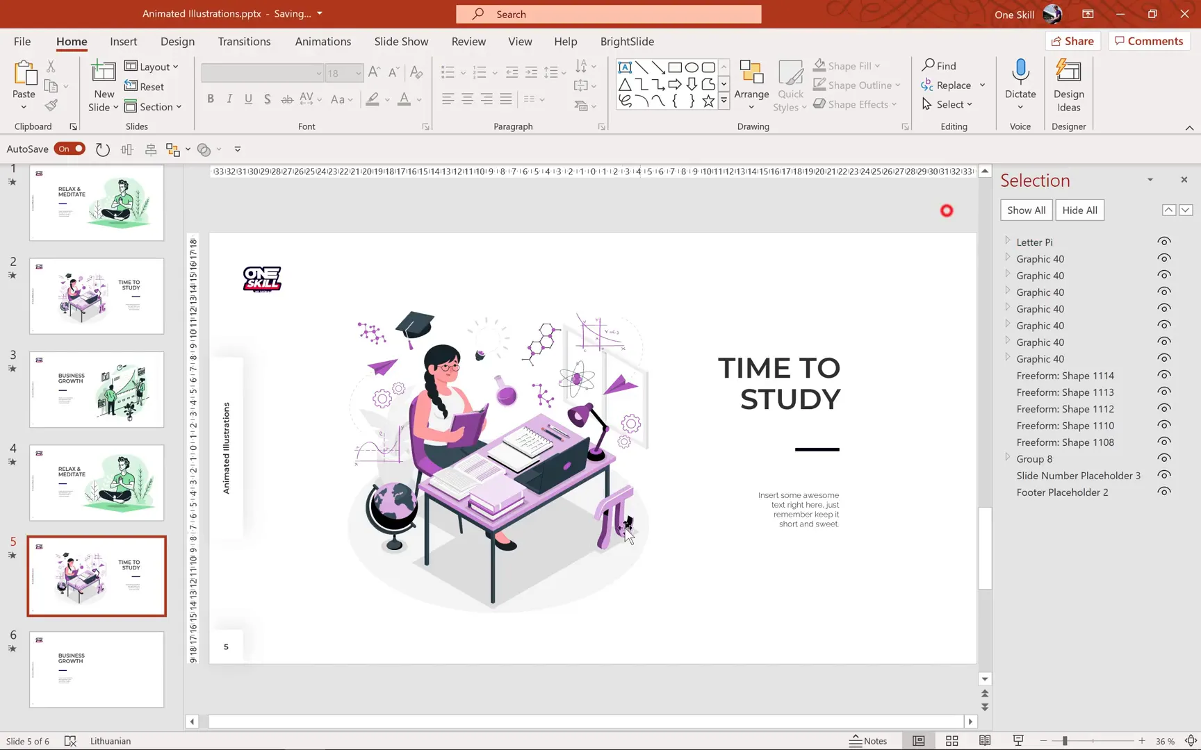 Renaming groups in Selection Pane for easier animation