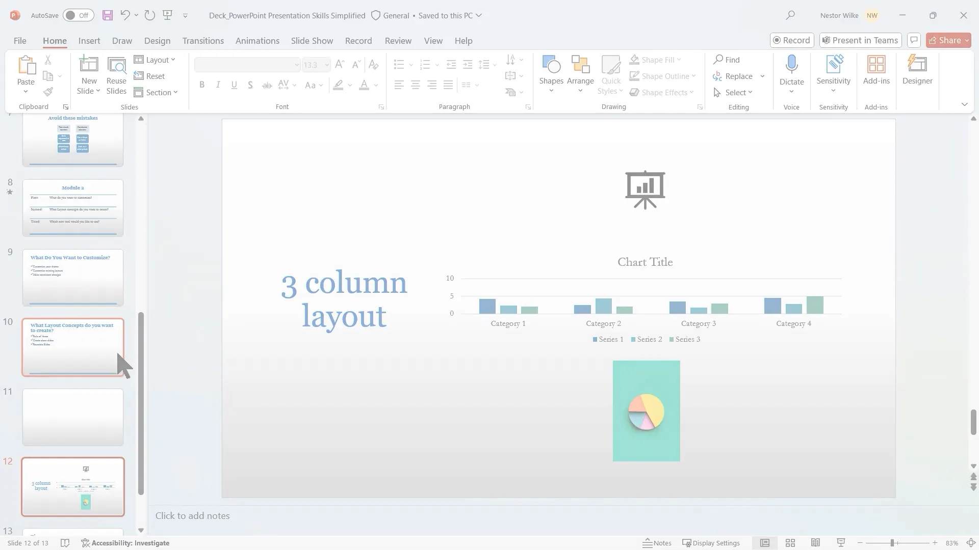 Setting up guides for Rule of Thirds in PowerPoint