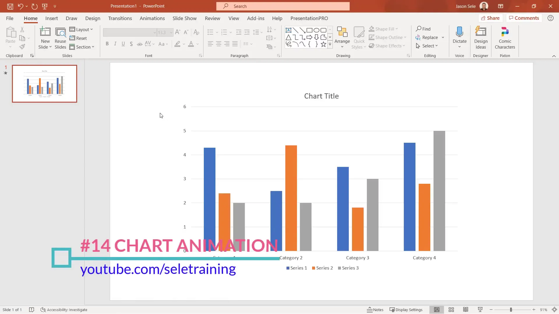 Chart animation options in PowerPoint