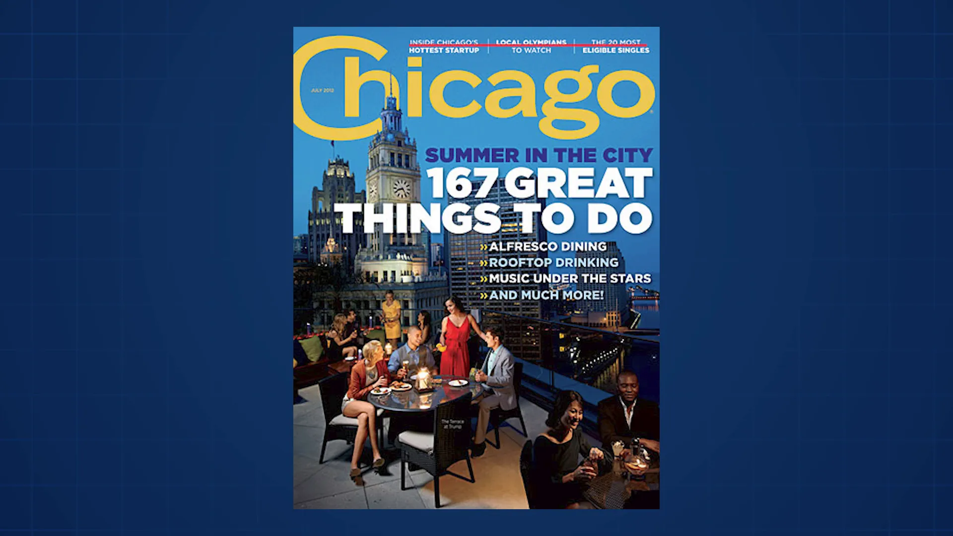 Chicago magazine cover demonstrating alignment