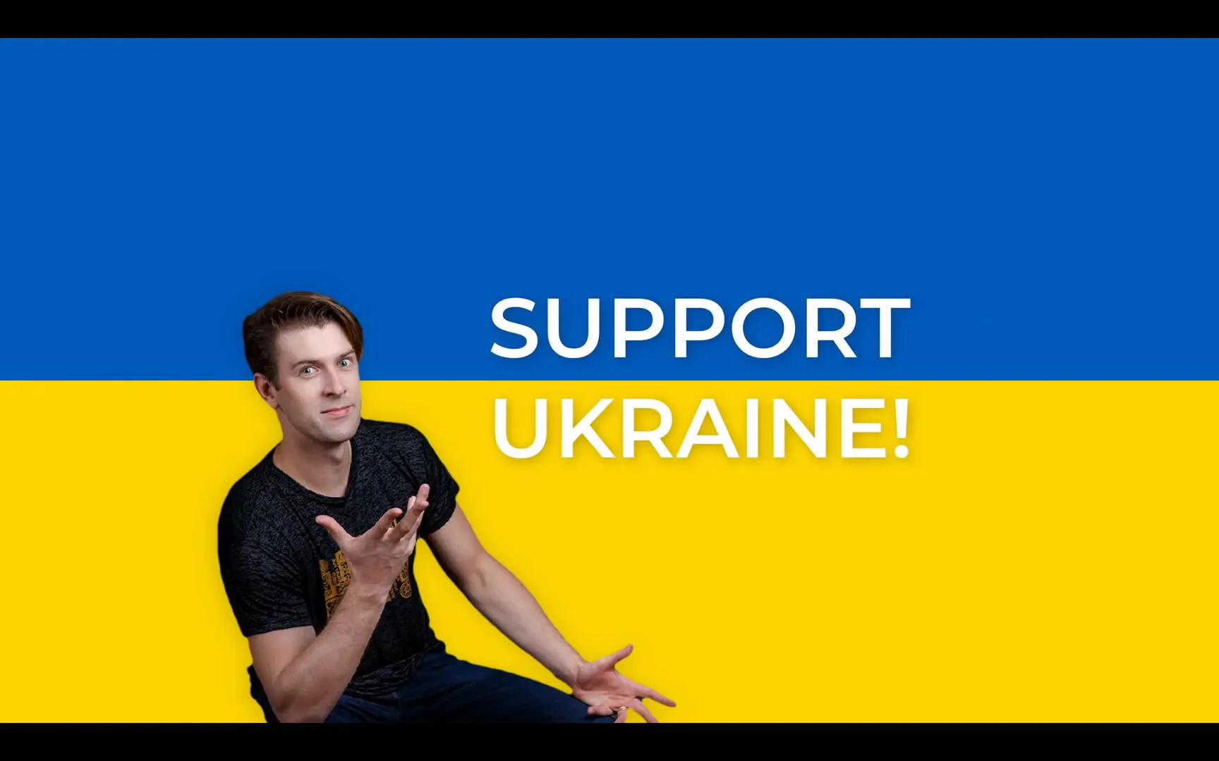 Support message for Ukraine during ongoing conflict