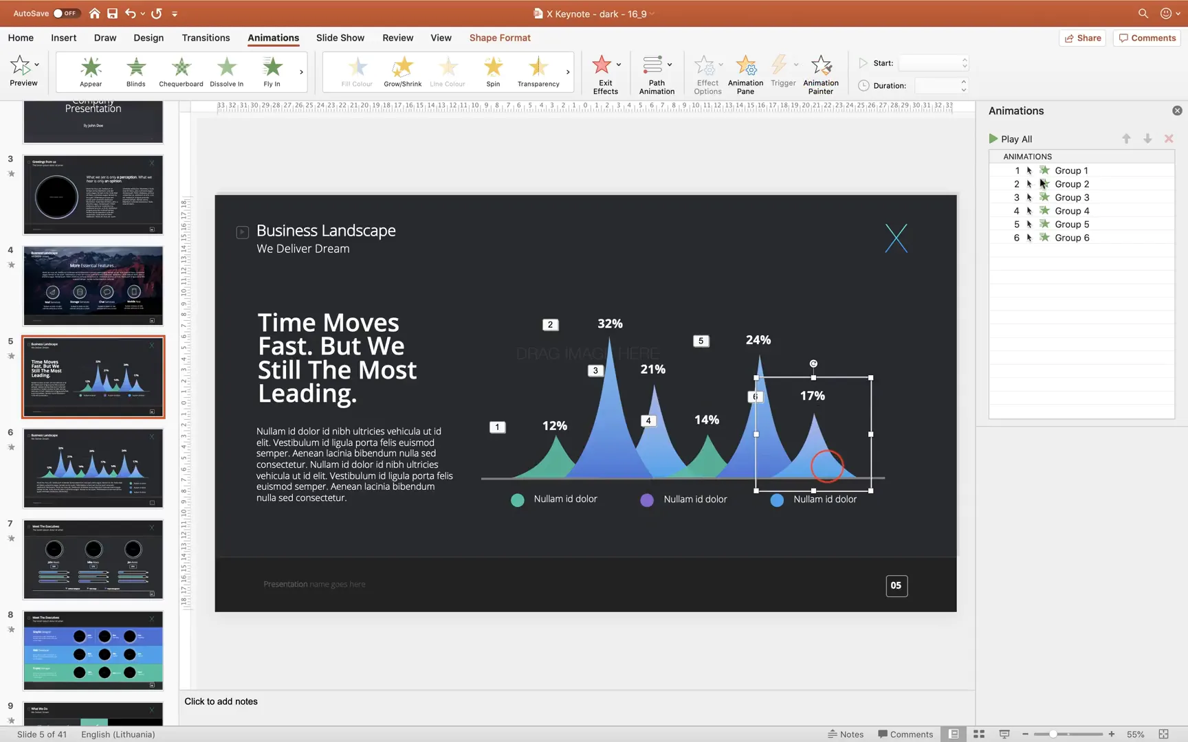 Animating spiky charts with float in animation and adding background image