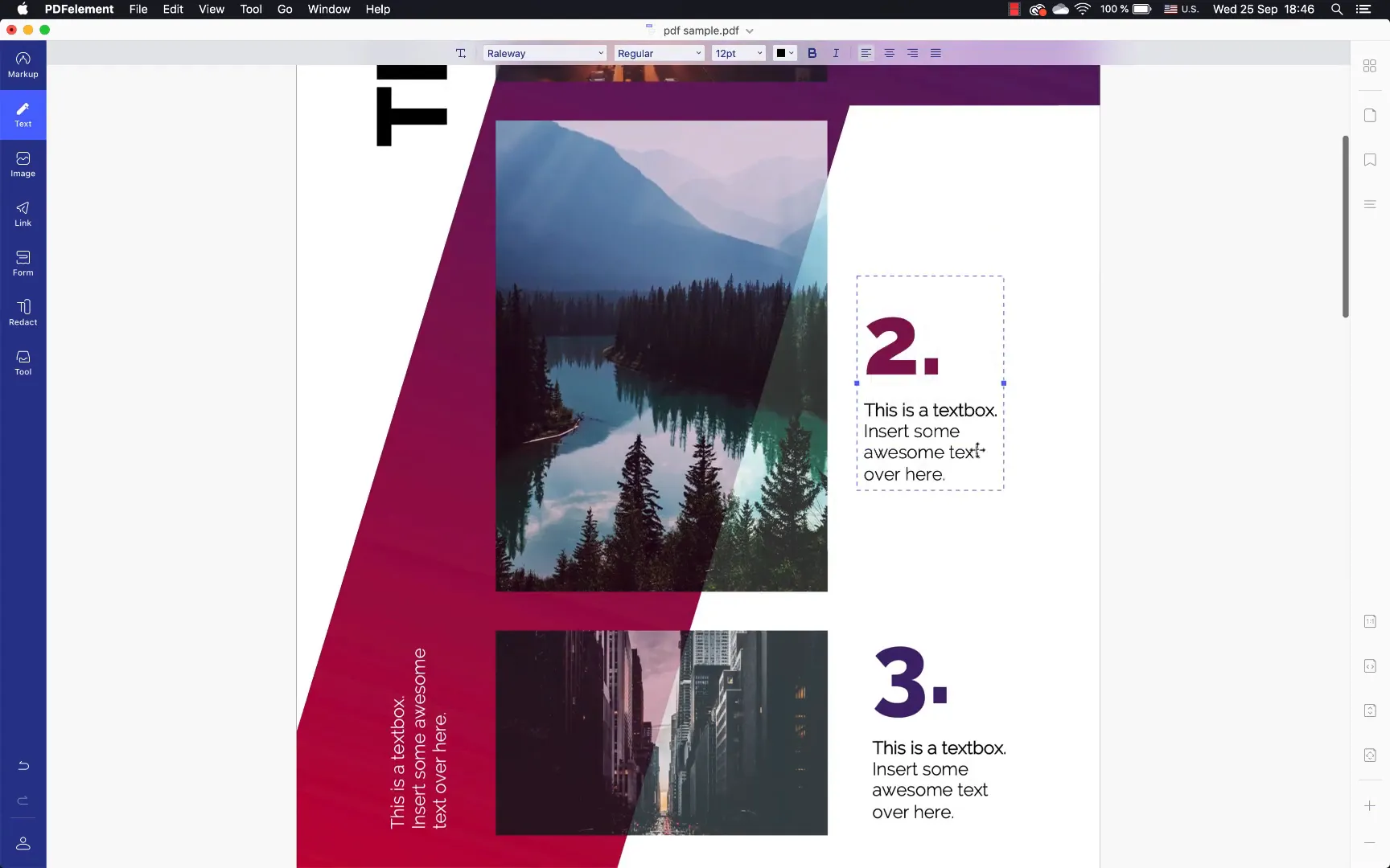 PDFelement 7 PDF editor interface showing PDF creation and editing features