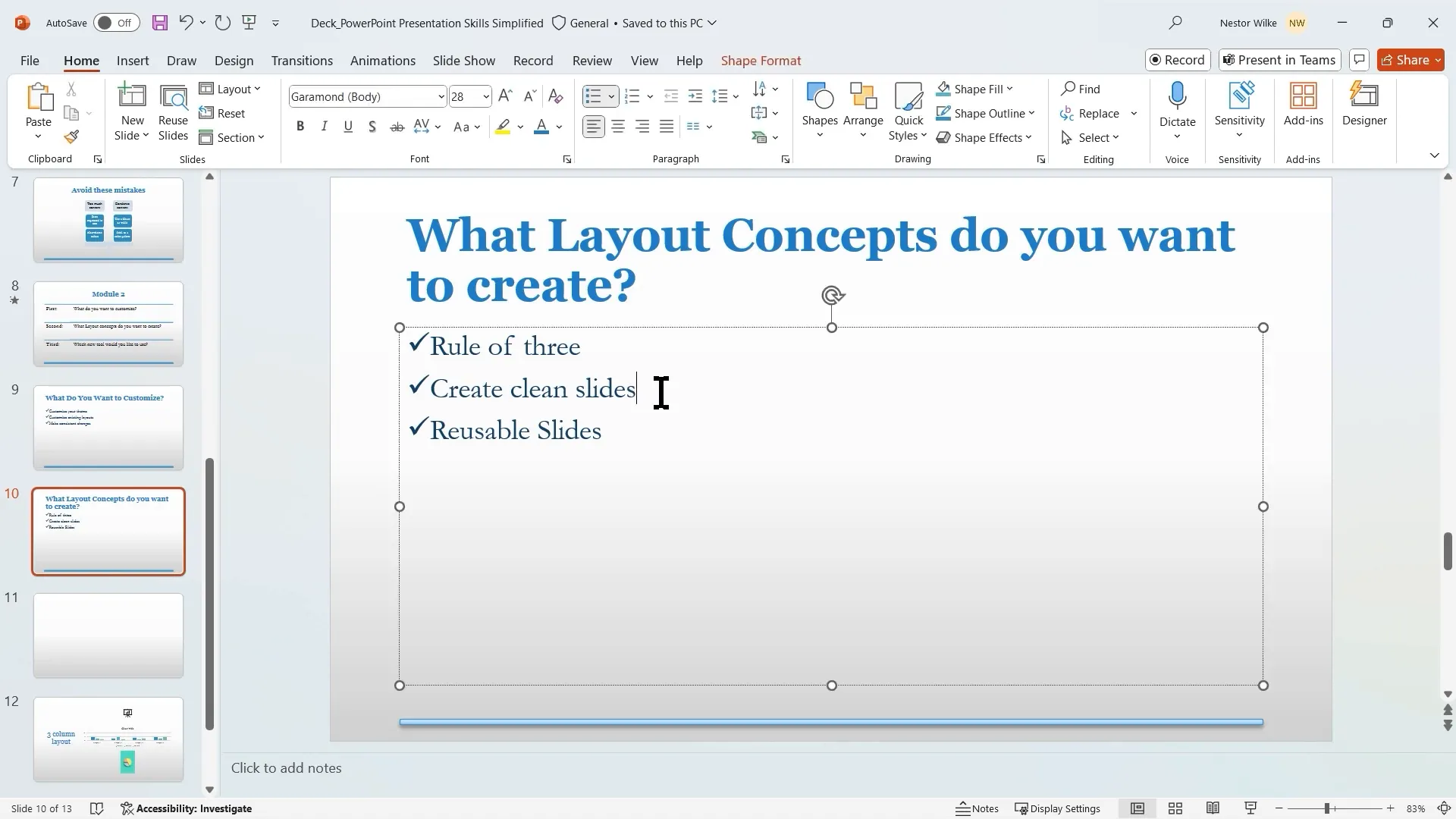 Using Rule of Thirds with guides in PowerPoint