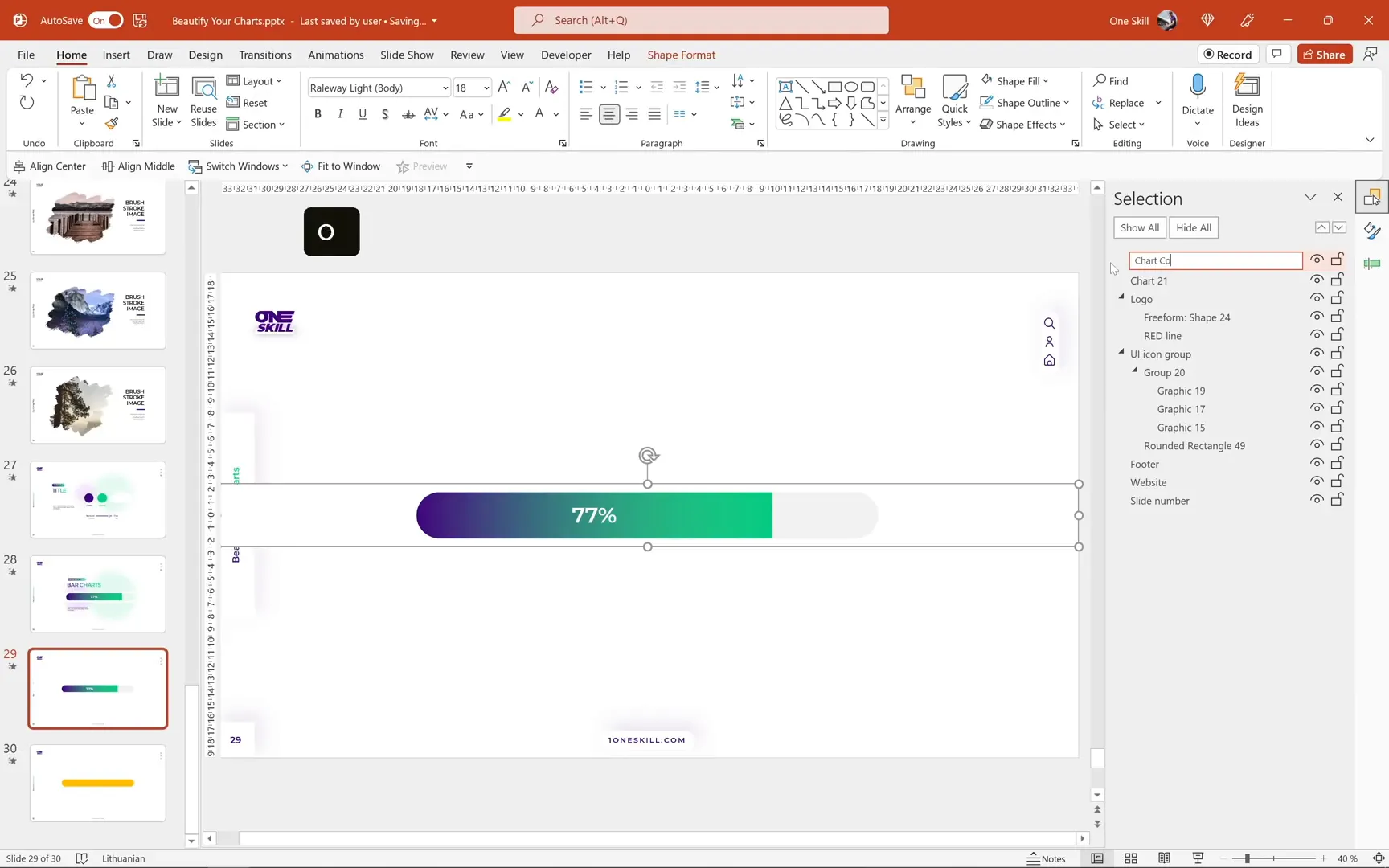 Creating mask shape to give bar chart rounded edges