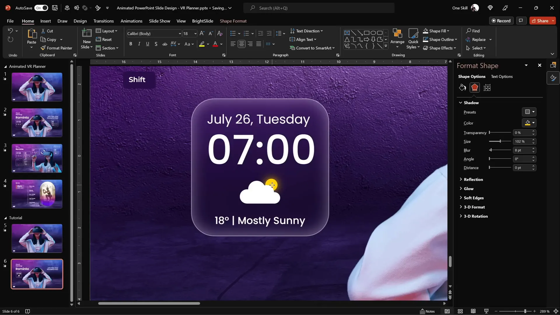 Weather widget with cloud and sun icons, temperature, and condition text boxes