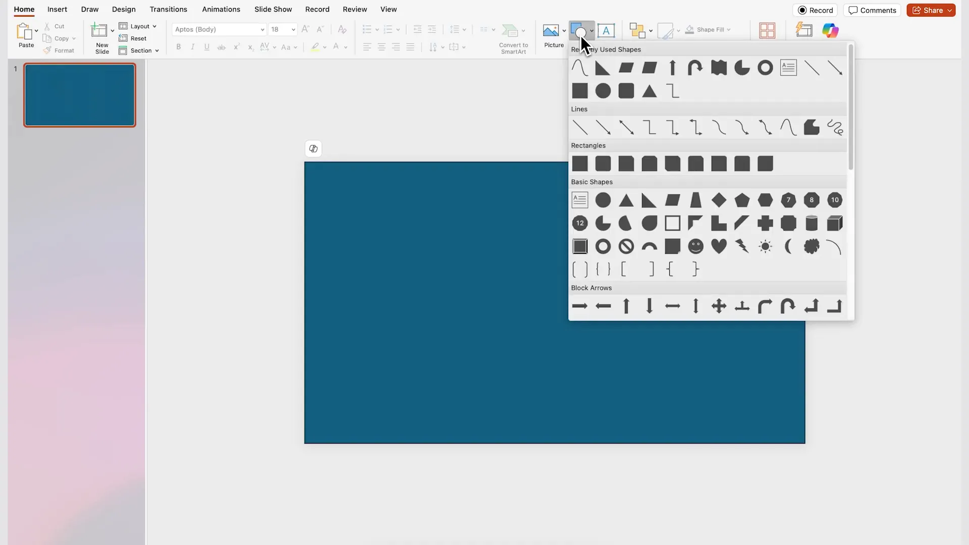 Drawing an abstract wavy shape with the shape tool