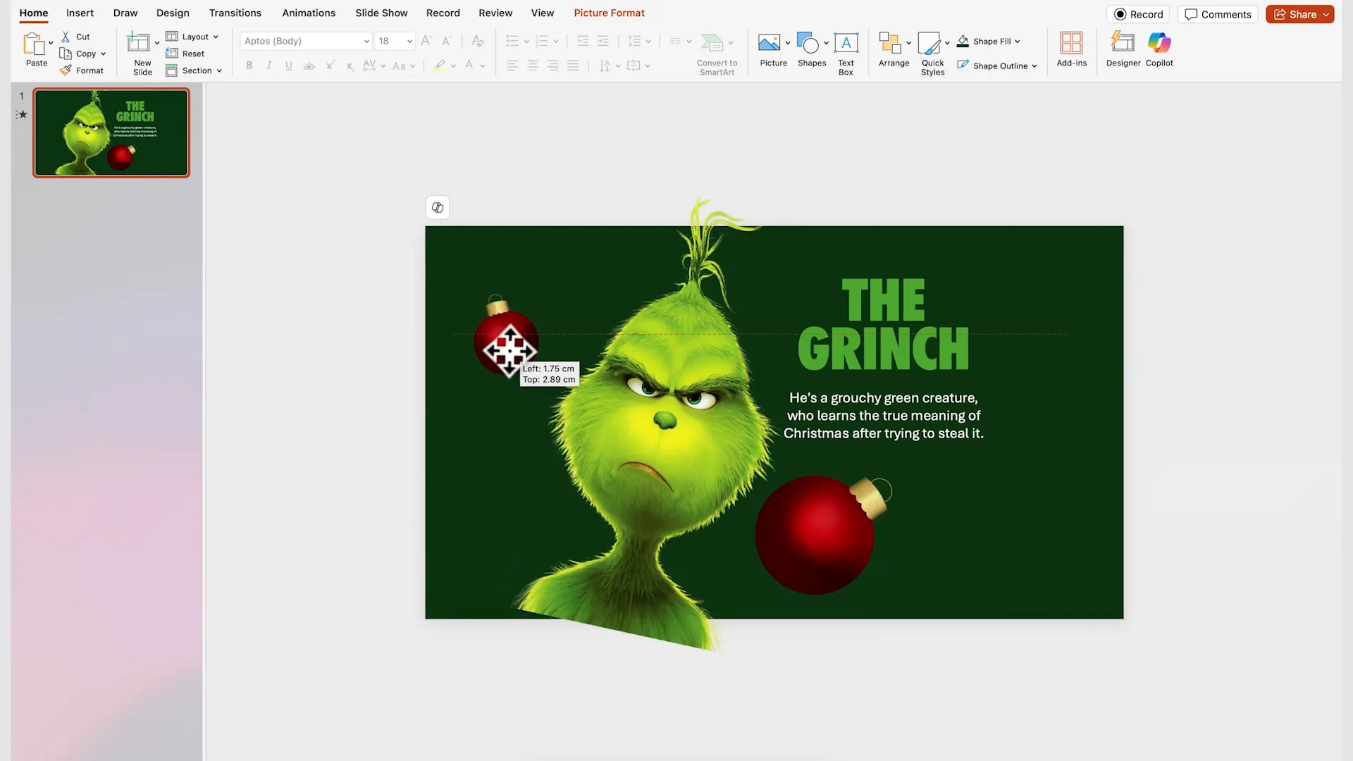 Adding PNG images on the slide for layered effect