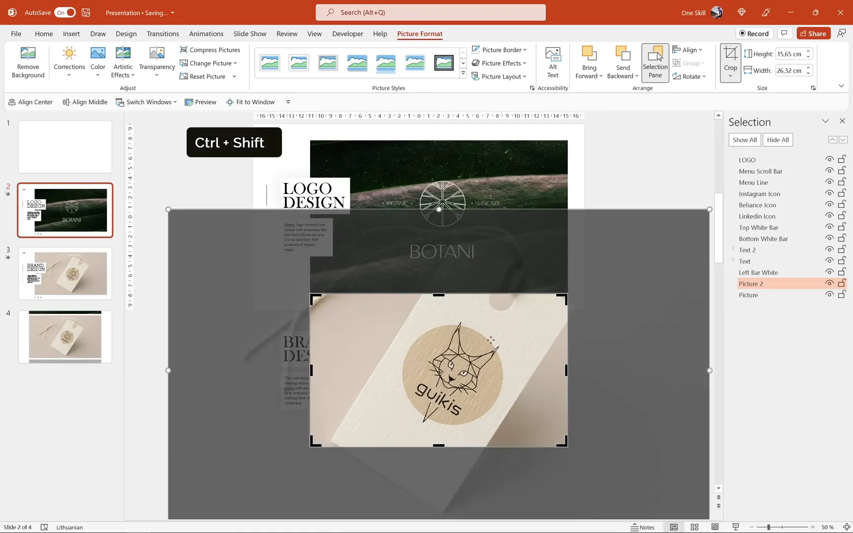 Zooming photo during Morph transition for dynamic effect