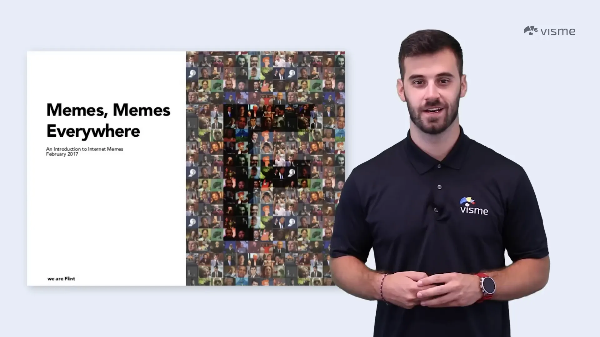 Memes used in presentations for humor