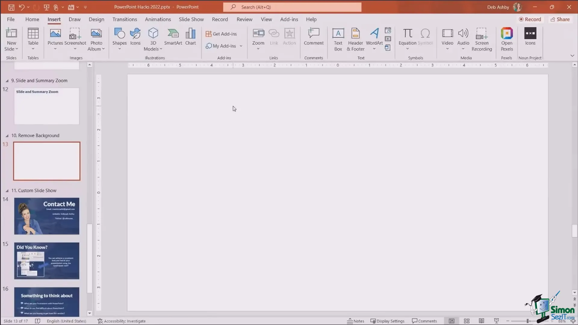 Using Pexels add-in to insert images within PowerPoint