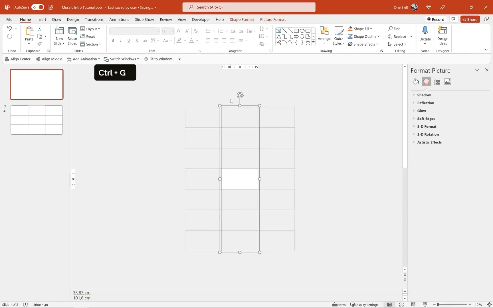 Grouping placeholders into columns for smooth morph transition
