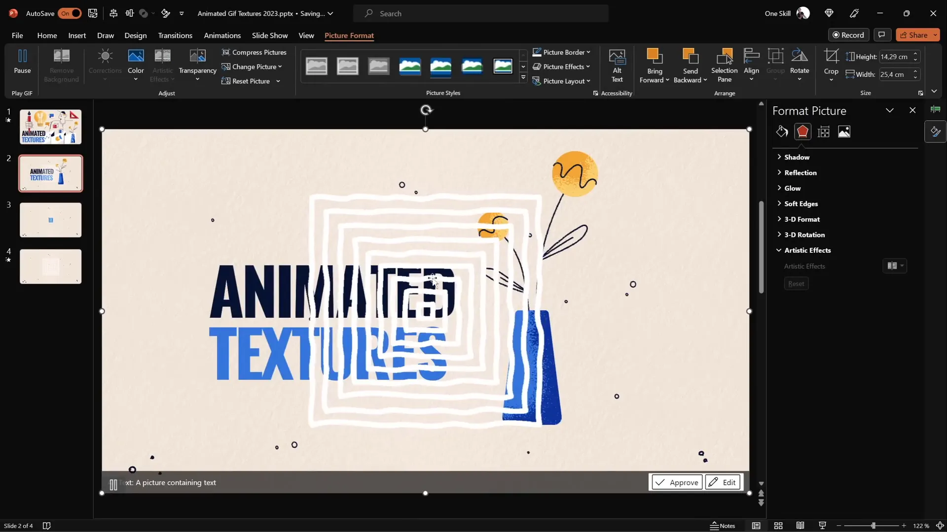 Animated textures with spinning and growing squares