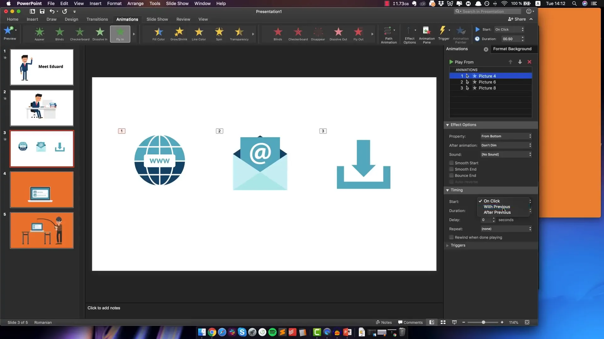 Multiple animations with manual timing control