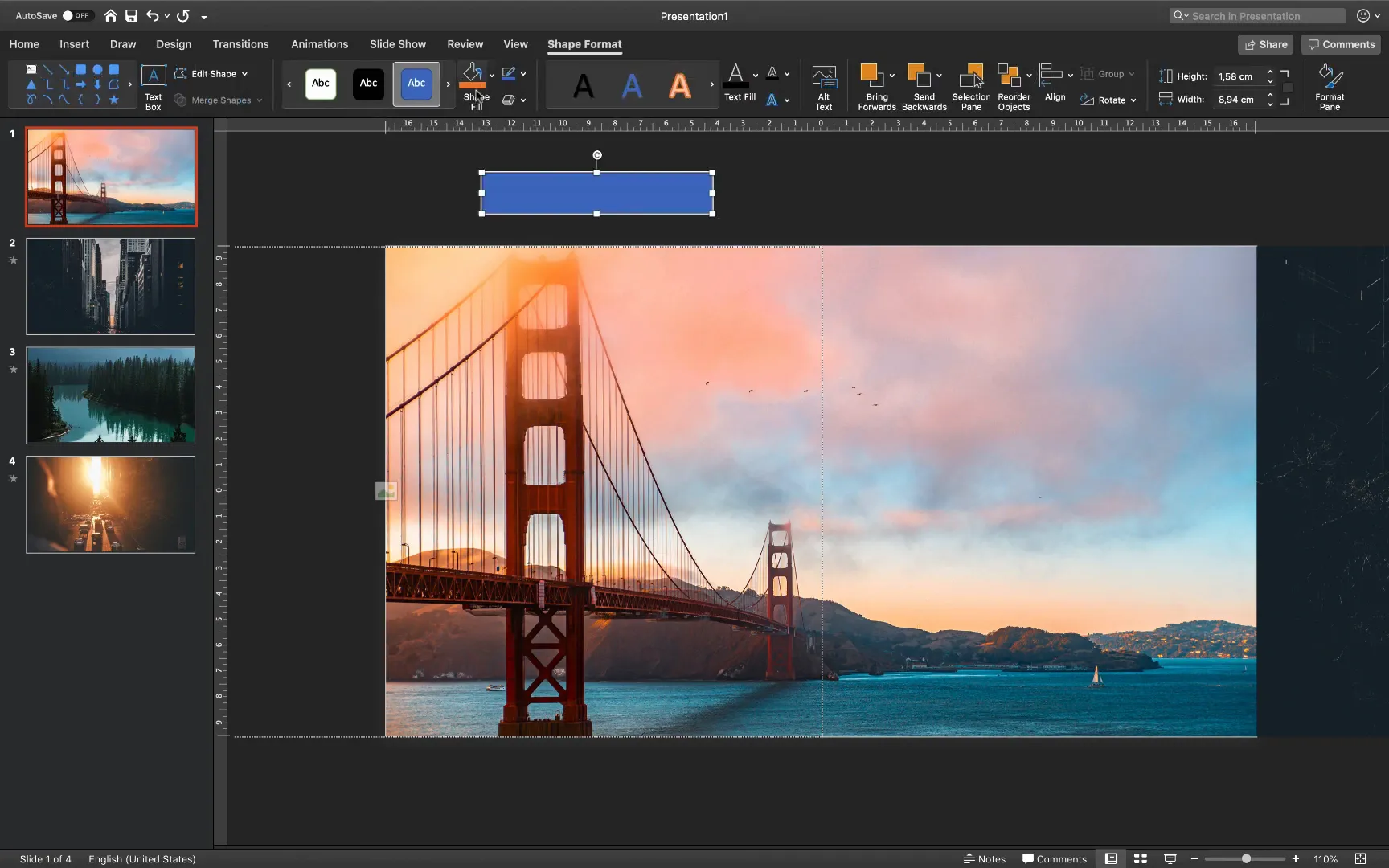 Inserting and formatting text boxes with white background and black text