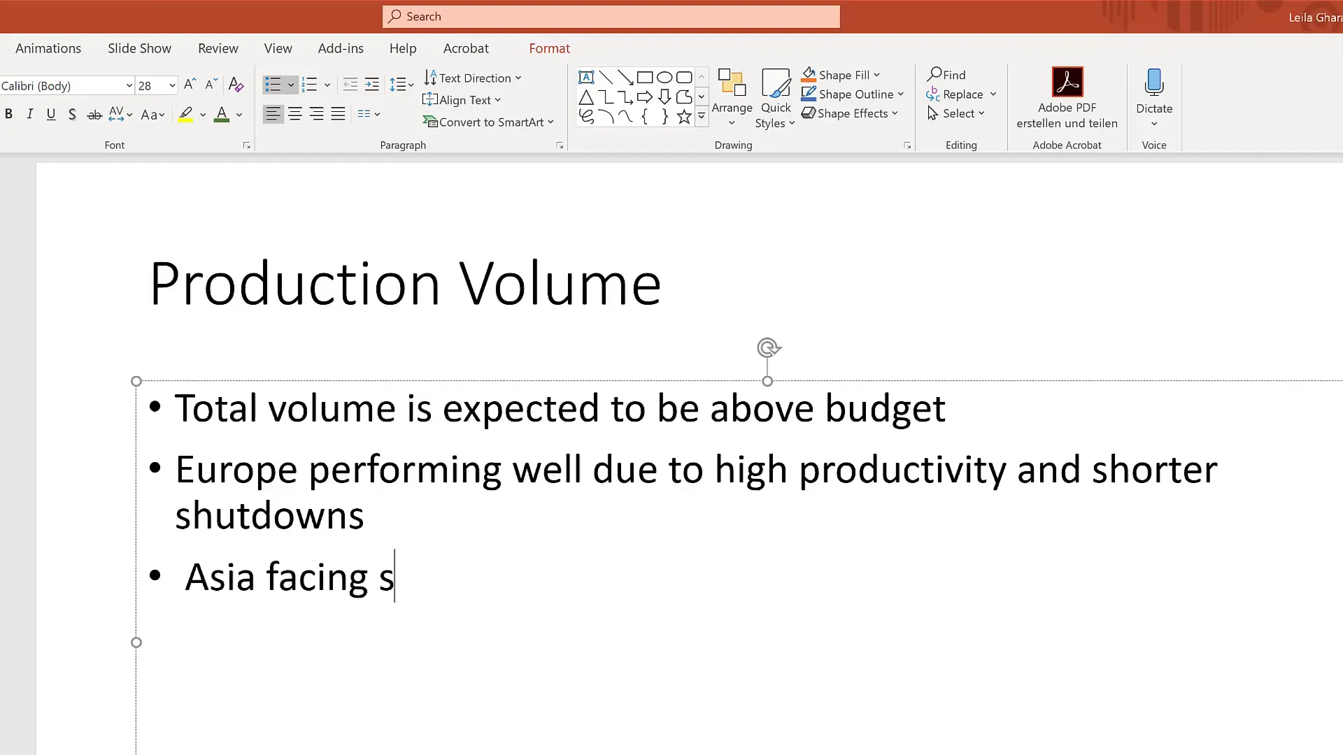 Crowded PowerPoint slide with too many bullet points