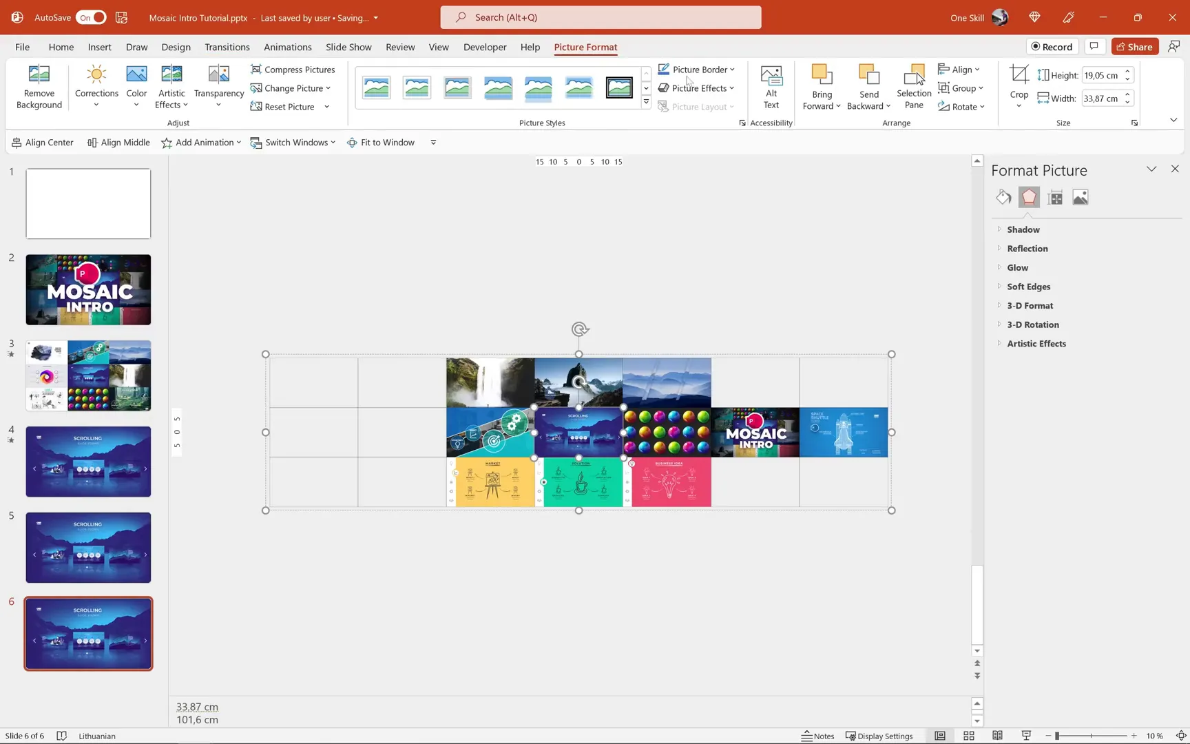 Resizing grouped rows for horizontal animation