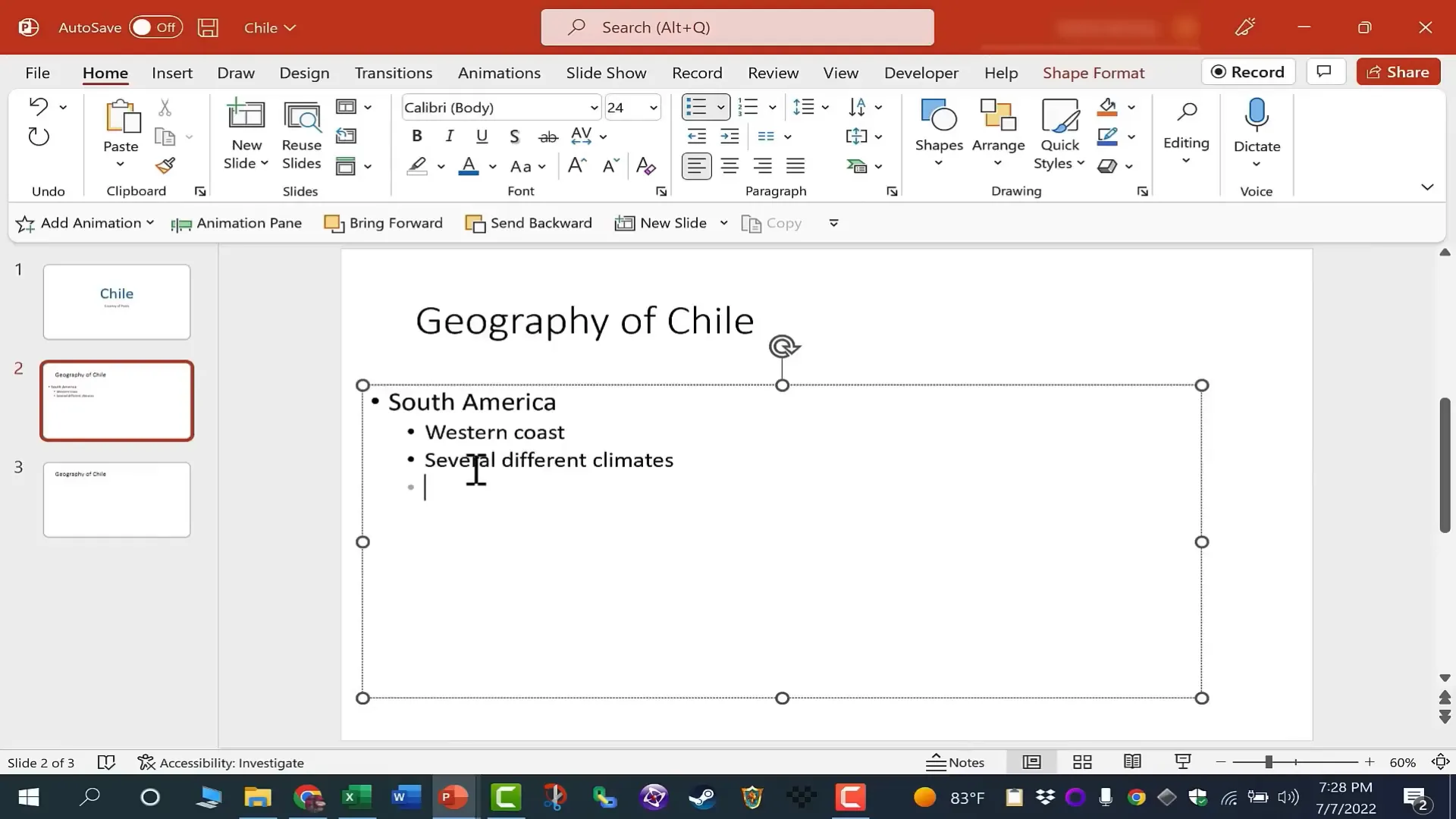 Bulleted and numbered lists in PowerPoint