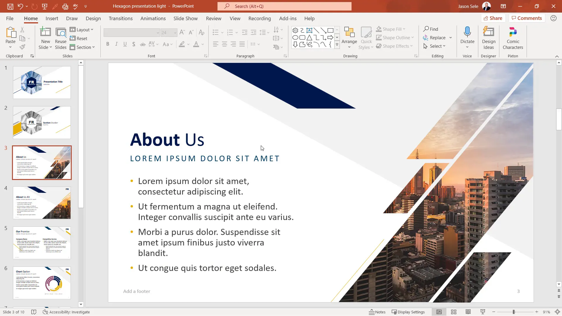 Moving slides up or down with Ctrl arrow keys
