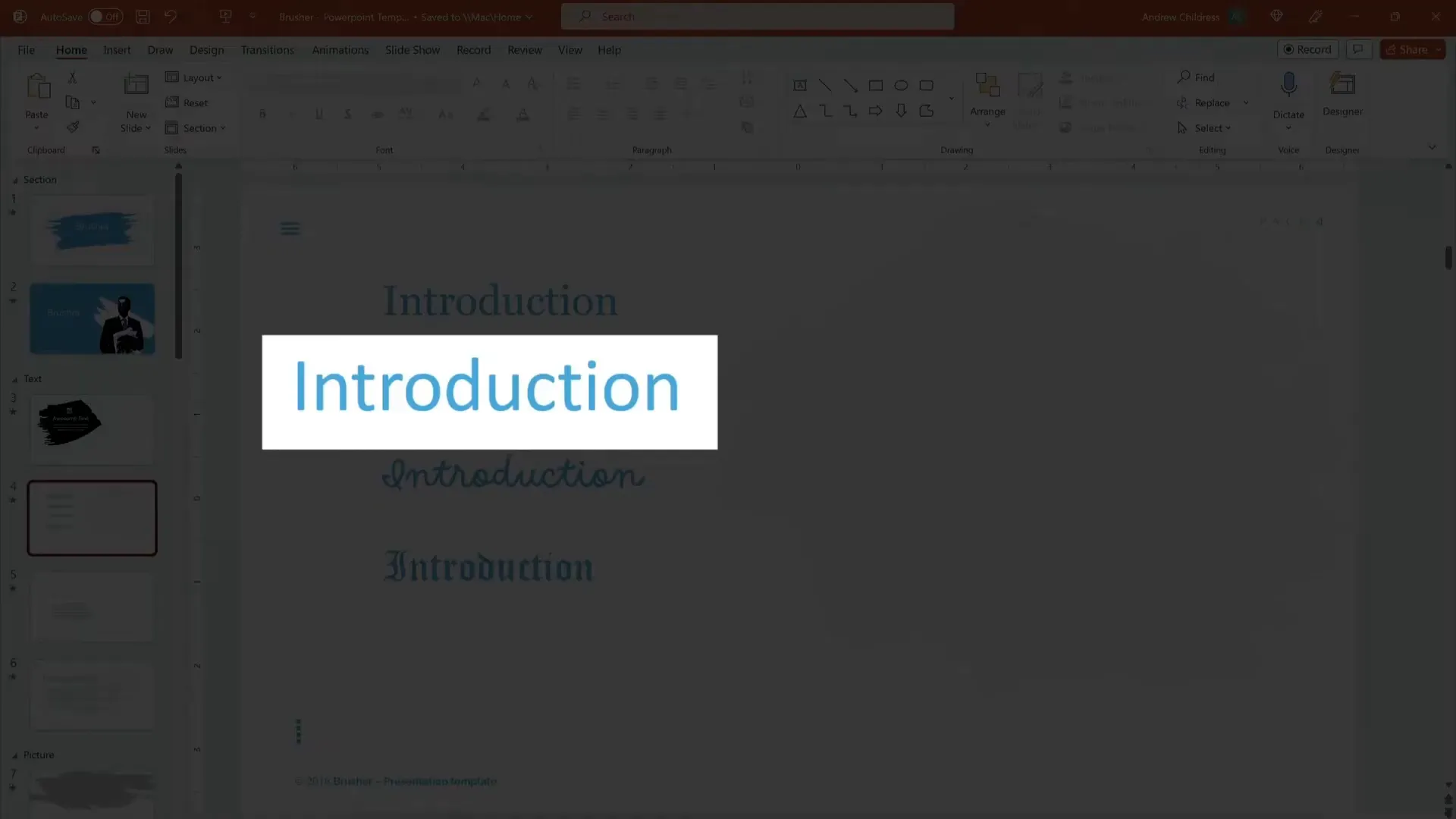 Example of sans serif fonts with smooth edges