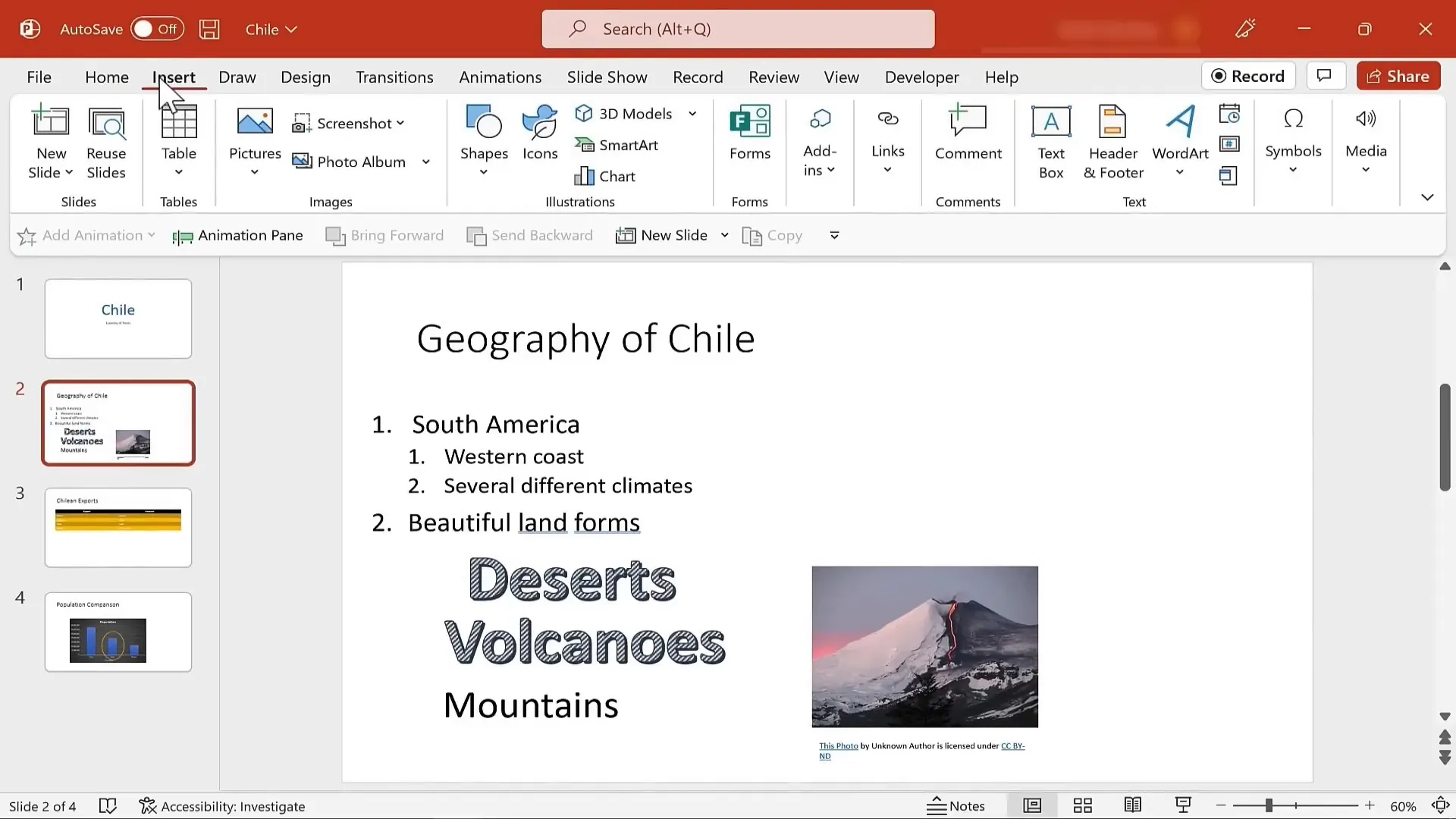 Inserting online pictures and Word Art in PowerPoint