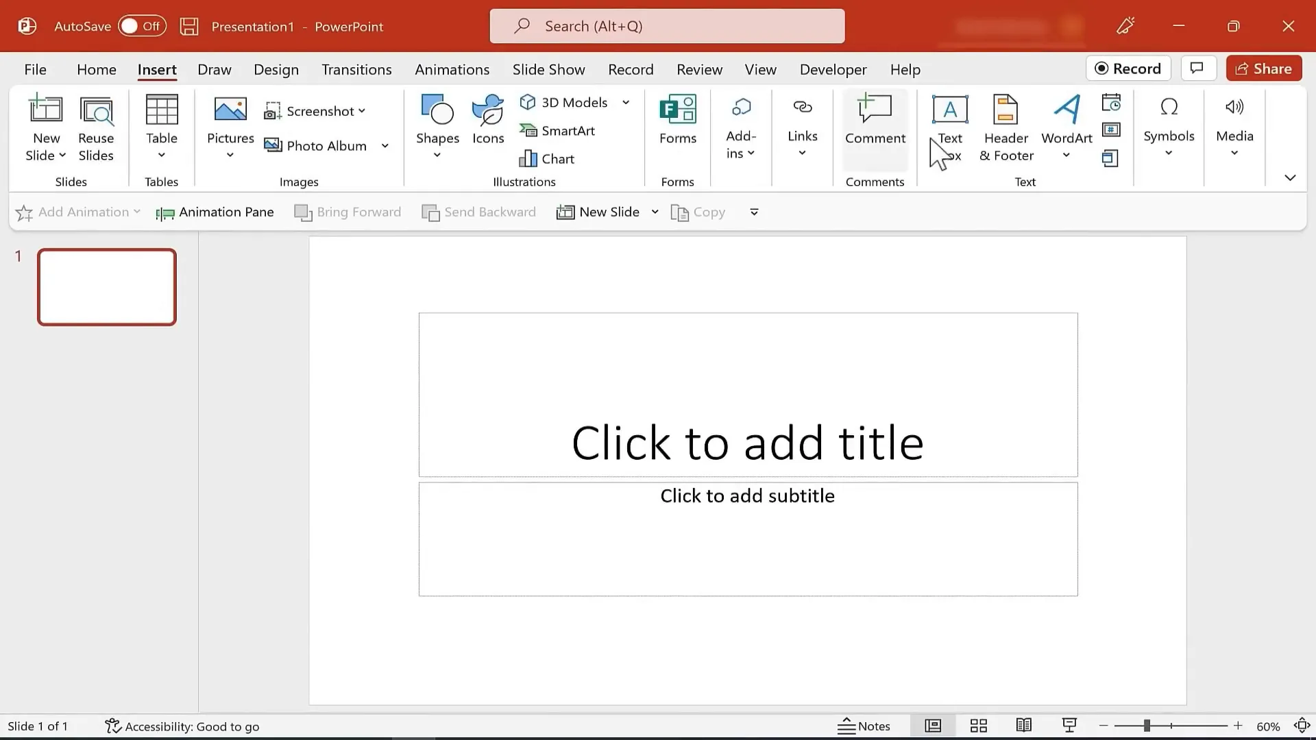 PowerPoint interface highlighting zoom slider and view buttons
