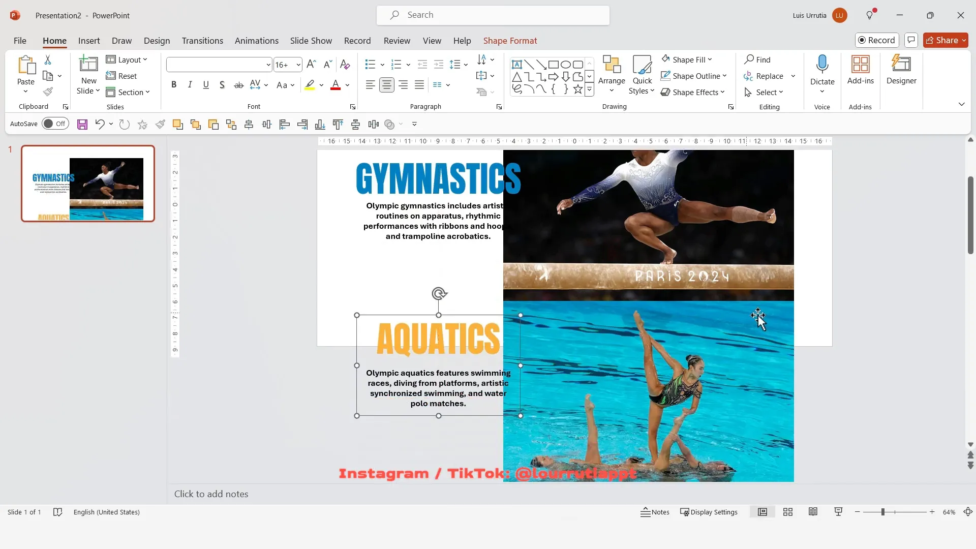 Adding text boxes corresponding to each image in PowerPoint