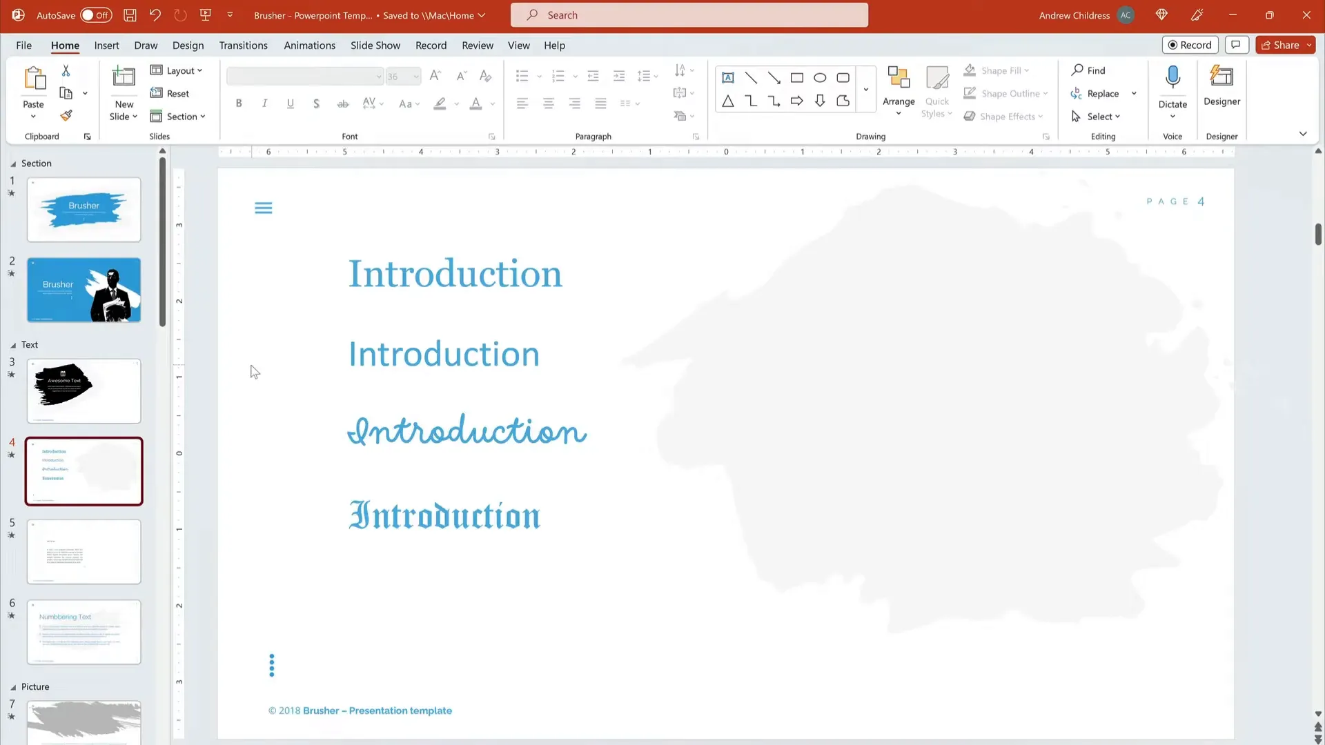 Comparison of decorative font versus serif and sans serif readability