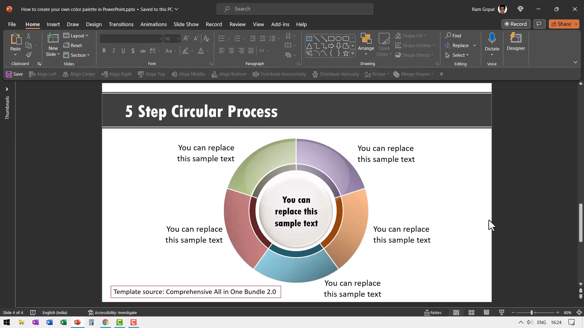 Original presentation slide with diagrams