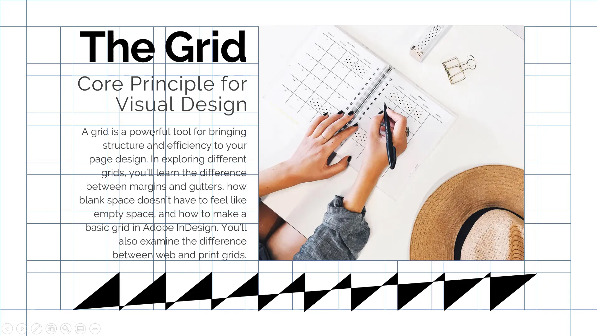 Introduction to the grid layout concept in PowerPoint