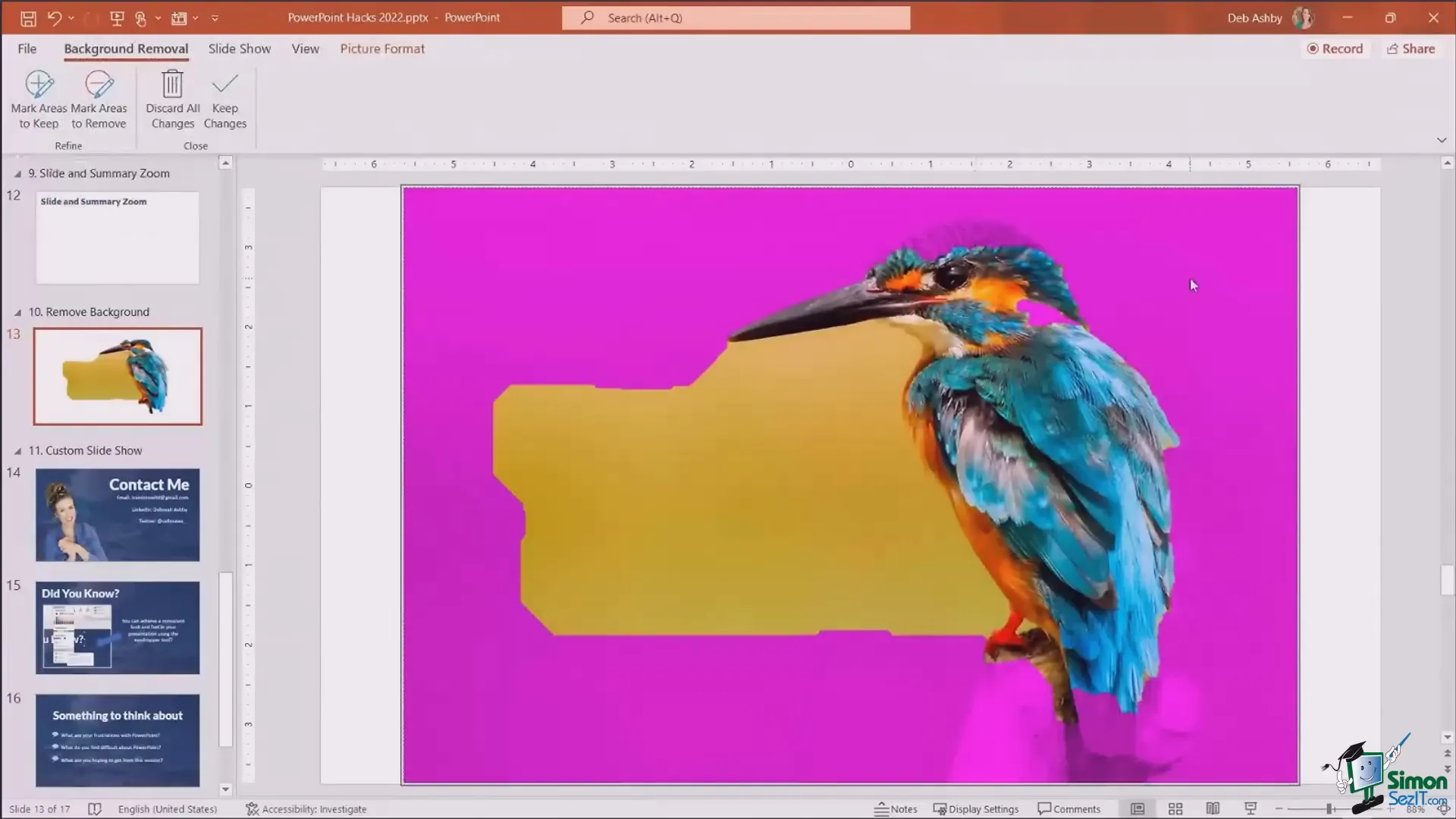 Using remove background tool to isolate subject in image