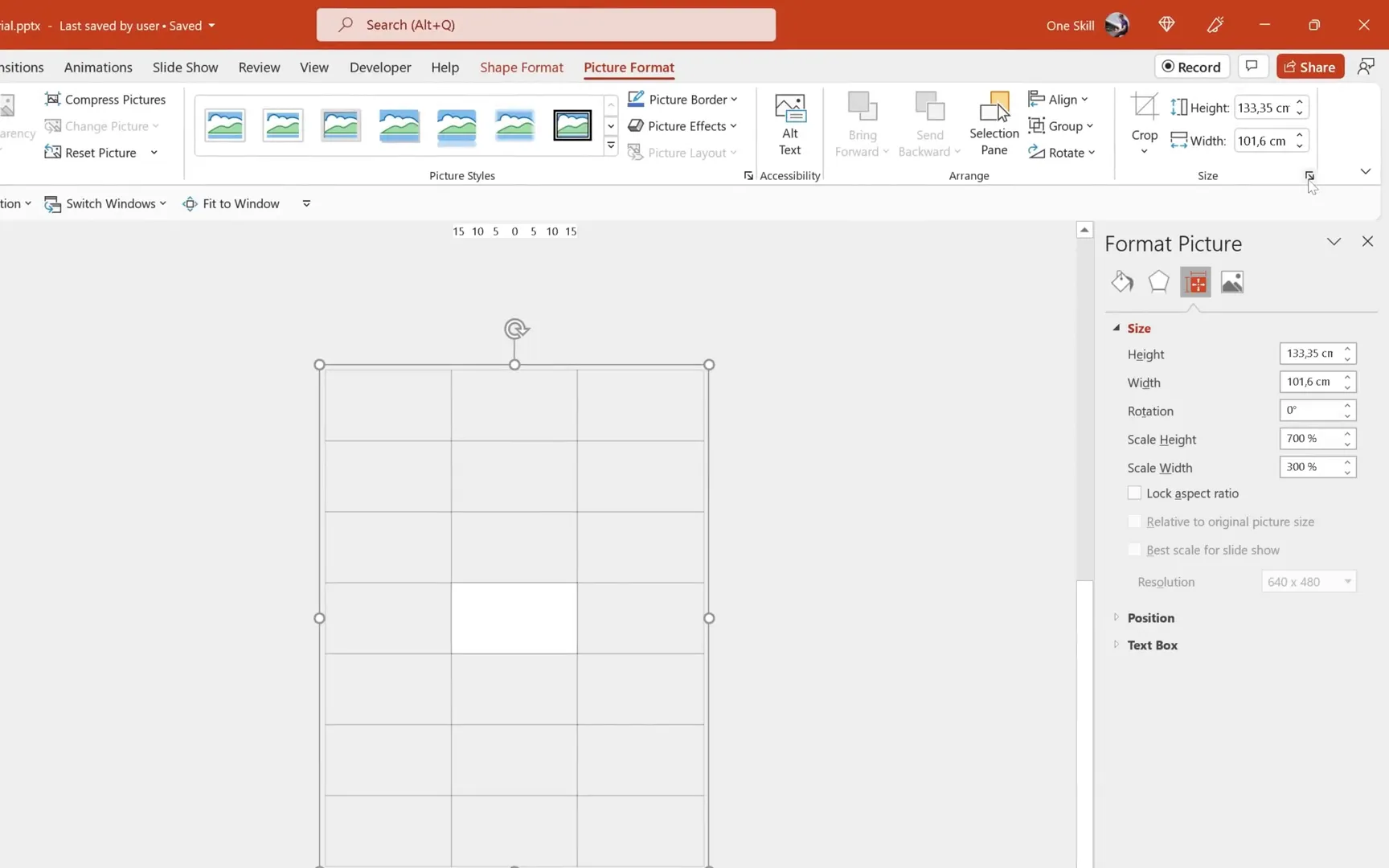 Resizing three columns to fit slide width