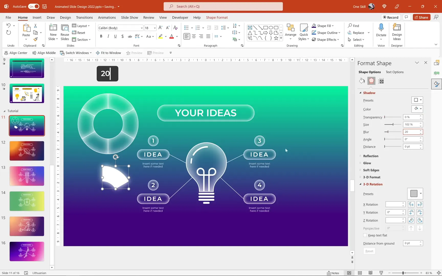 Creating active segment highlight for navigation menu