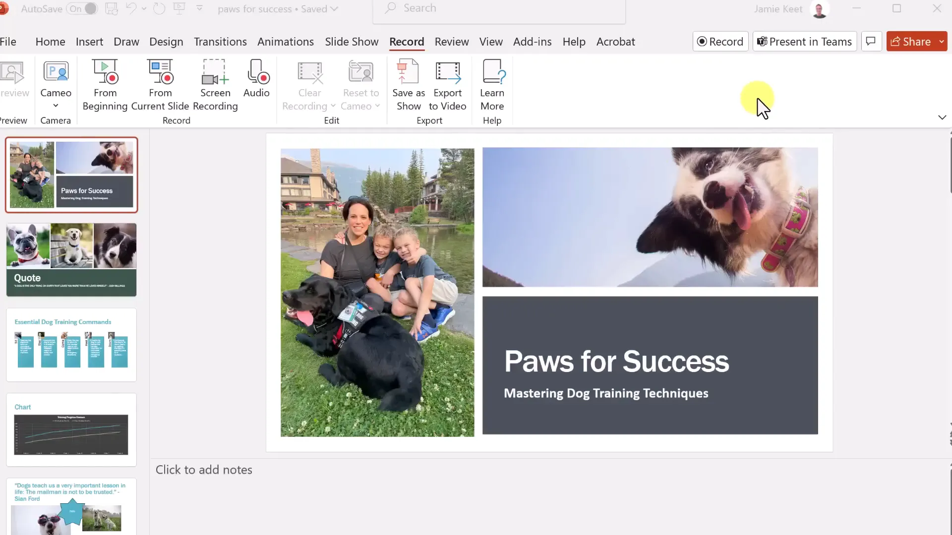 Sharing PowerPoint presentation via OneDrive with email invite