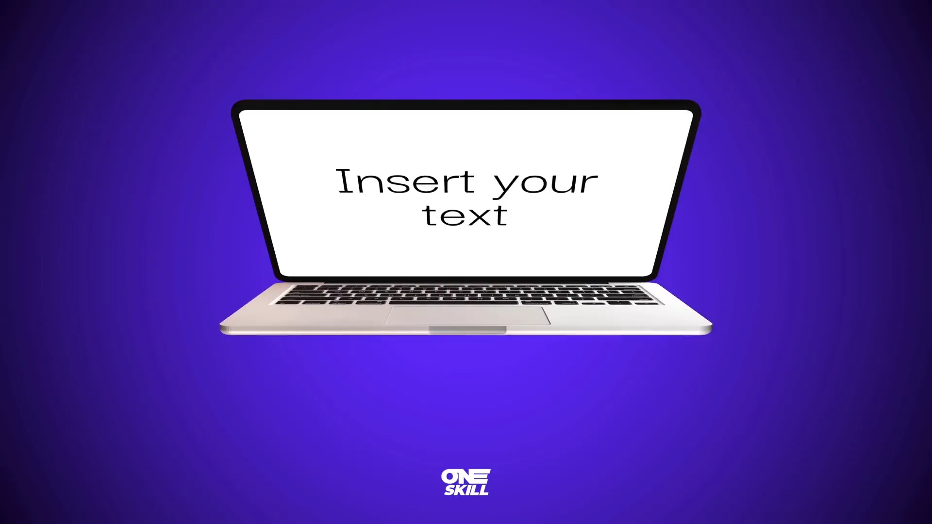Intro to PowerPoint 3D laptop animation