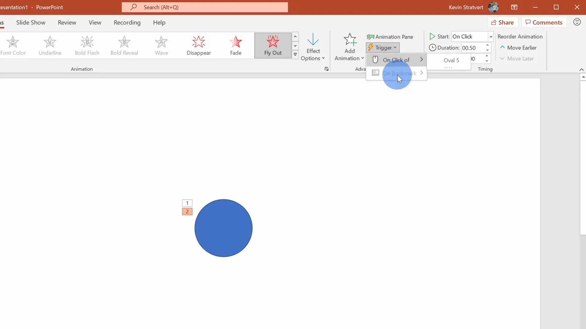 Setting animation triggers on click of specific object
