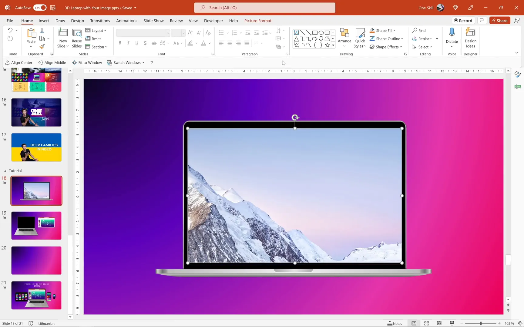 Merged shapes creating custom laptop screen