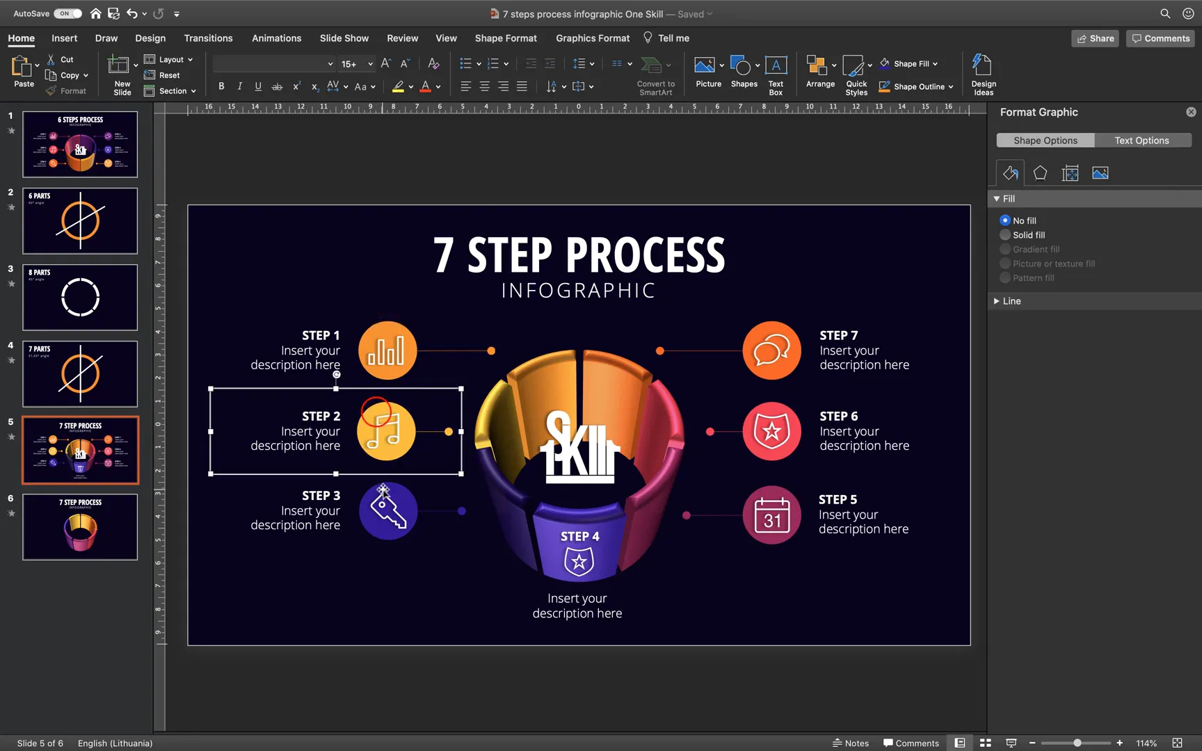 Adding and aligning text boxes to infographic