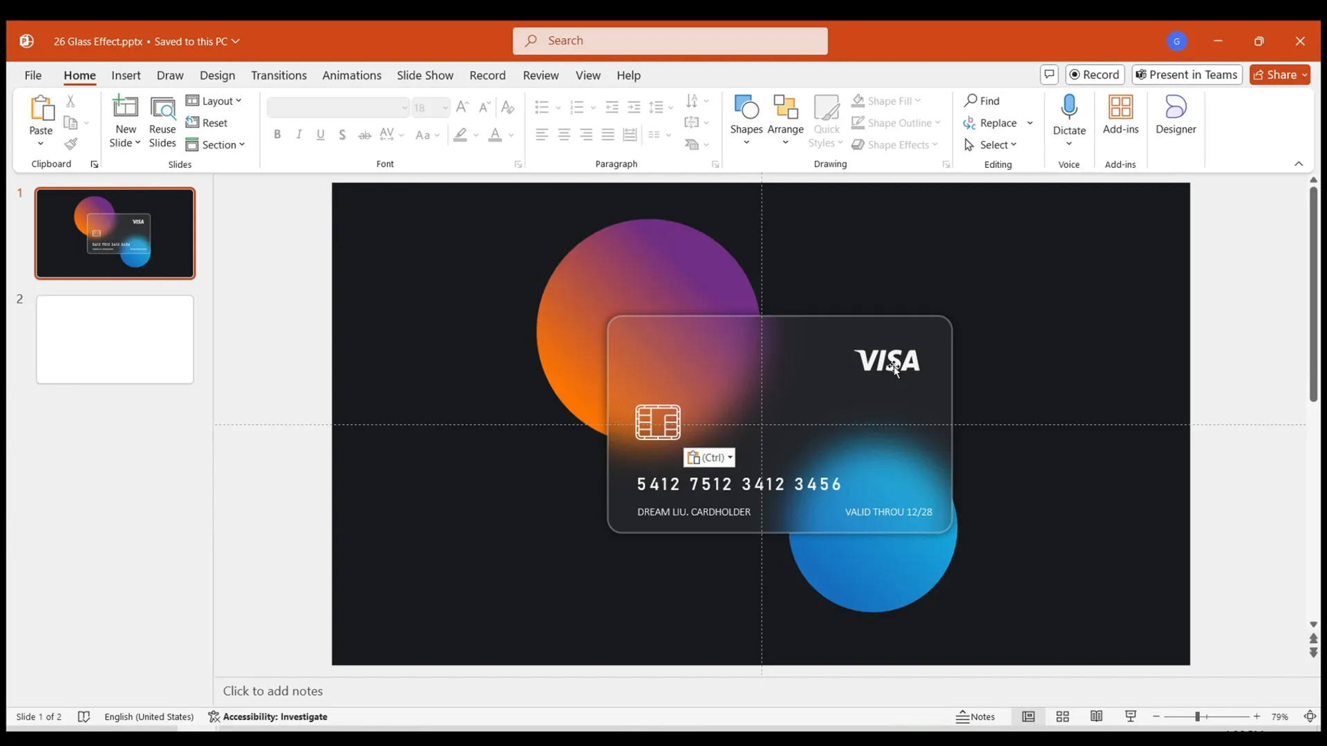 Adding text and logos to credit card shape