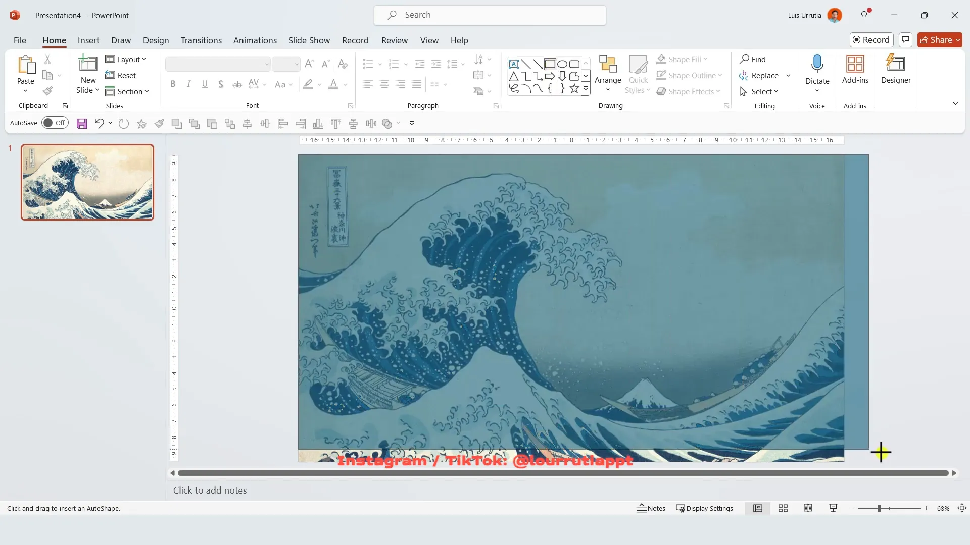 Adding rectangle shape and adjusting position