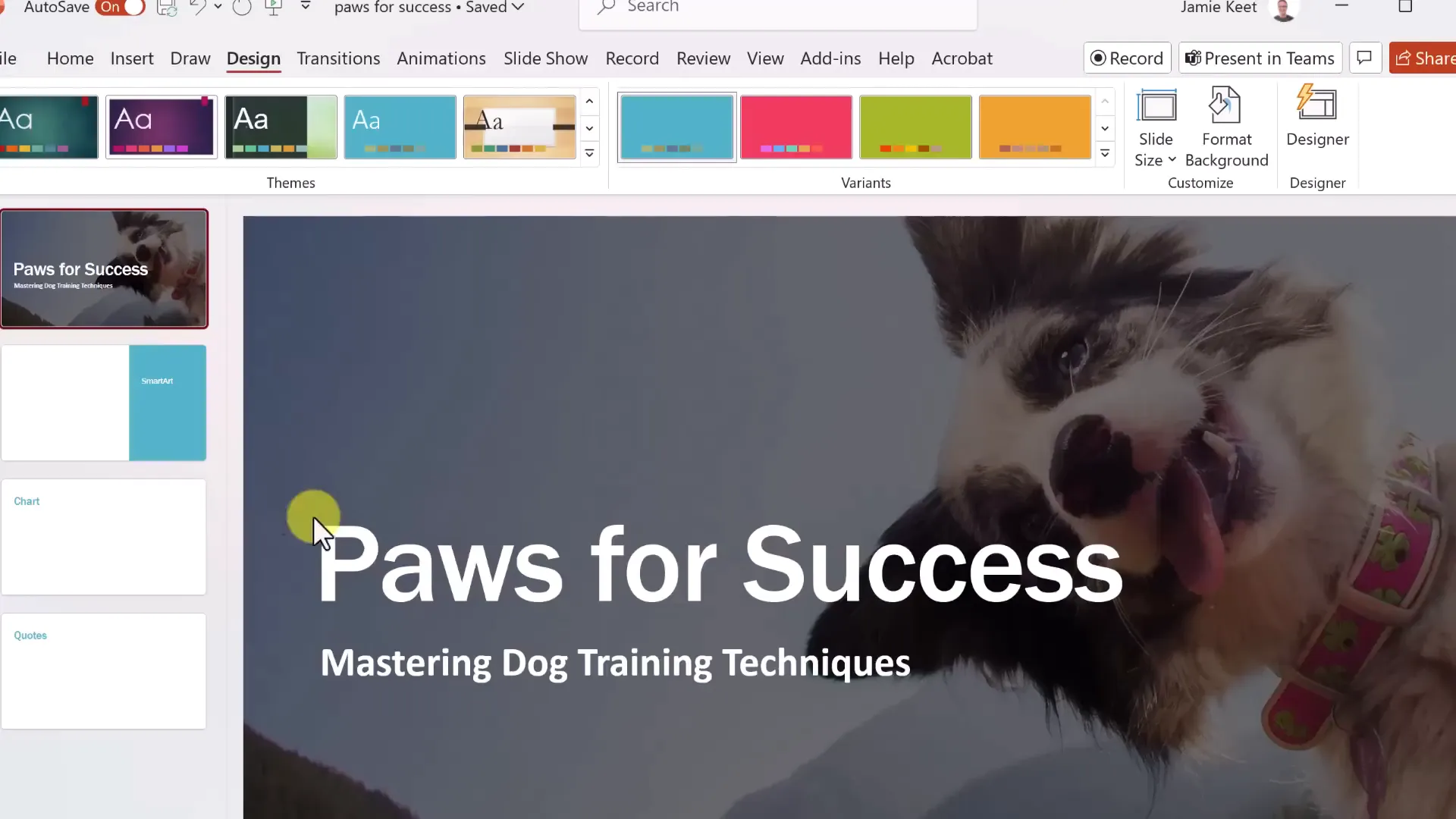 Customizing fonts and text styles in PowerPoint